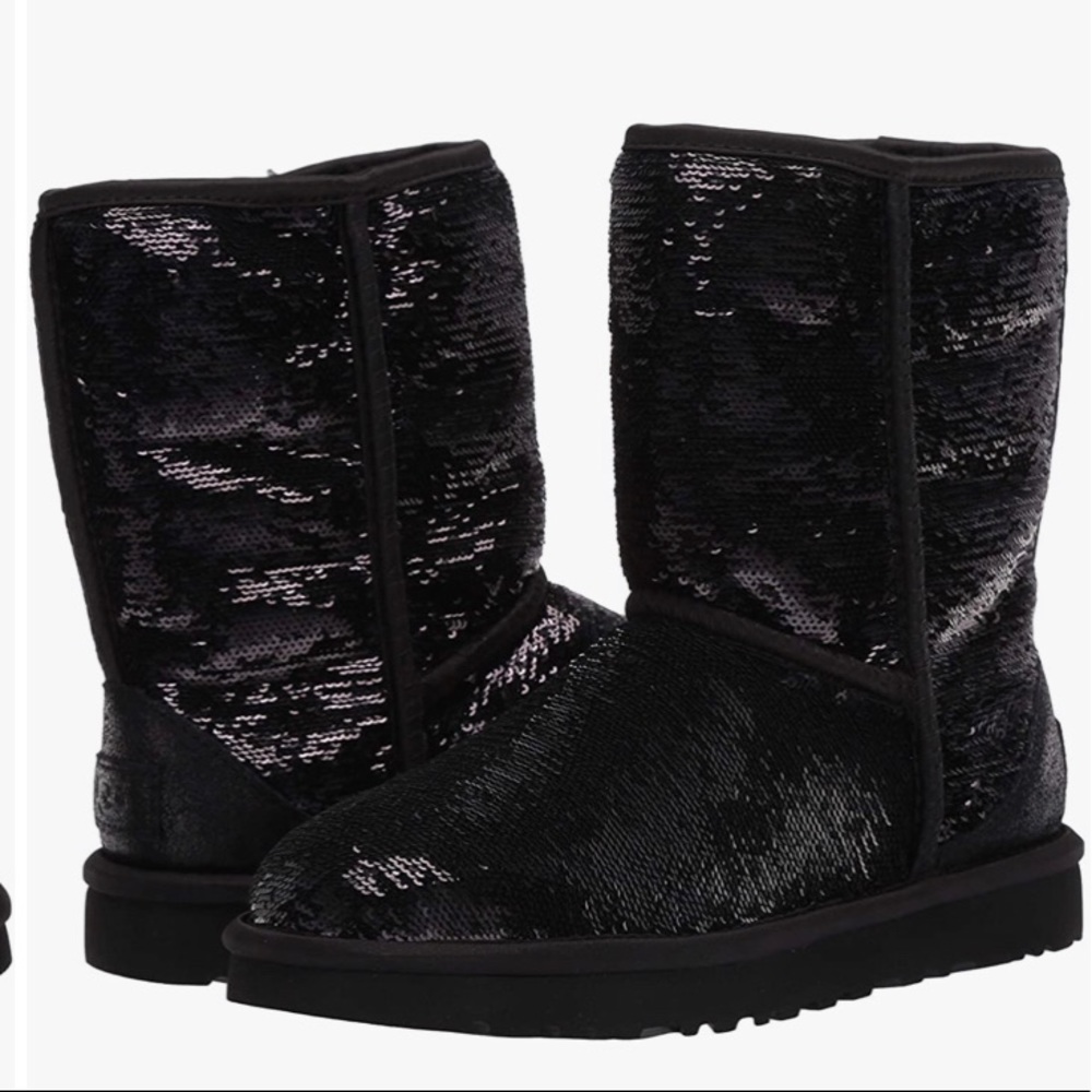 Black Sparkly Ugg Boots